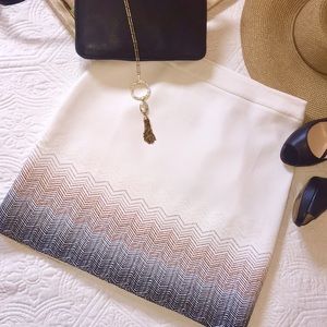 White House Black Market embroidered skirt